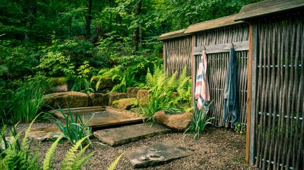 Bain japonais en bois